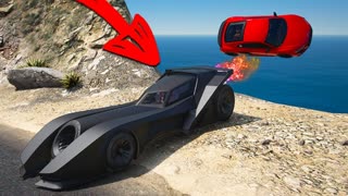 СБРОСИЛ ЕГО В ВОДУ! ТРОЛЛИНГ НА МАШИНЕ БЭТМЕНА В ГТА 5 ОНЛАЙН! (GTA 5 ONLINE)